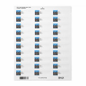 Manhattan NY - Zeilboot door Manhattan Skyline Etiket (Full Sheet)