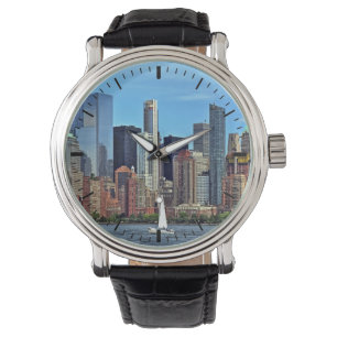 Manhattan NY - Zeilboot door Manhattan Skyline Horloge