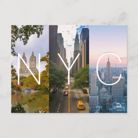 Manhattan NYC New York Briefkaart (Voorkant)