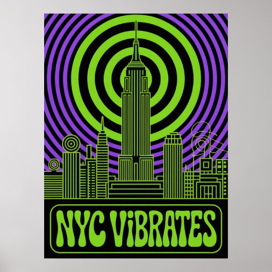 Manhattan NYC Trilt Empire State Building Kunst Poster (Voorkant)