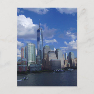 Manhattan NYC World Trade Center WTC Hudson Briefkaart