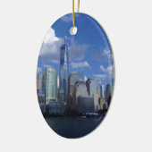 Manhattan NYC World Trade Center WTC Hudson Keramisch Ornament (Links)
