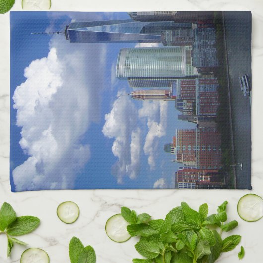 Manhattan NYC World Trade Center WTC Hudson Theedoek (Gevouwen)