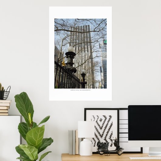 manhattan ochtend poster (Thuiskantoor)