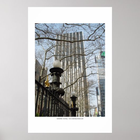 manhattan ochtend poster (Voorkant)