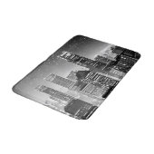 Manhattan onder de sterren in zwart-wit badmat (Gekanteld)