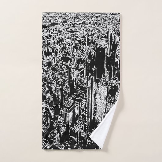 Manhattan ontworpen bad handdoek (Handdoek)