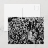 Manhattan ontworpen briefkaart (Voorkant / Achterkant)