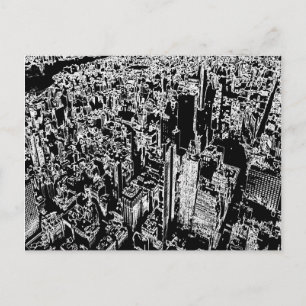 Manhattan ontworpen briefkaart