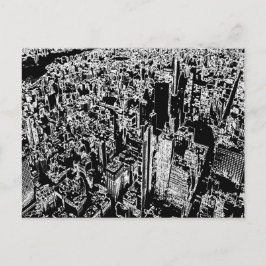 Manhattan ontworpen briefkaart