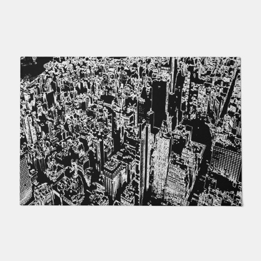 Manhattan ontworpen deurmat (Voorkant)