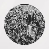 Manhattan ontworpen labels (Design 2)