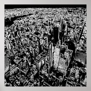 Manhattan ontworpen poster