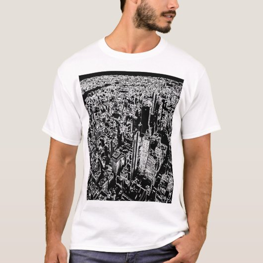 Manhattan ontworpen t-shirt (Voorkant)