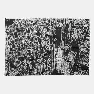 Manhattan ontworpen theedoek