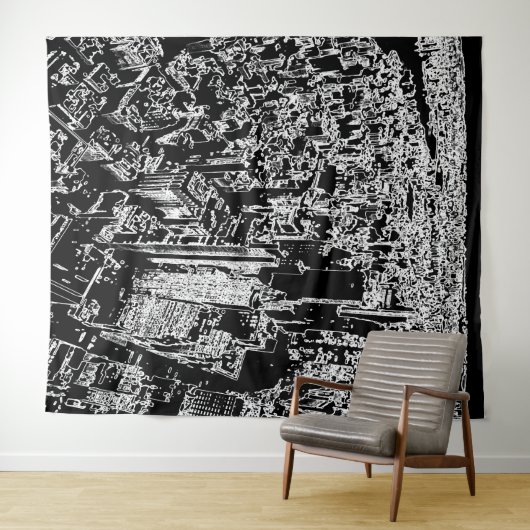 Manhattan ontworpen wandkleed (In Situ (horizontaal))