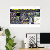 Manhattan Orion Pattern 2 Poster (Thuiskantoor)