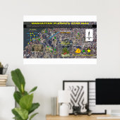 Manhattan Orion Pattern 3 Poster (Thuiskantoor)