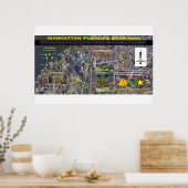 Manhattan Orion Pattern 3 Poster (Keuken)