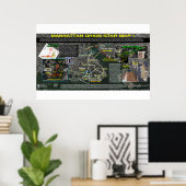 Manhattan Orion Star Map 1 Poster (Thuiskantoor)