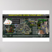Manhattan Orion Star Map 1 Poster (Voorkant)