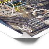 Manhattan Orion sterrenkaart Perfect Poster (Hoek)