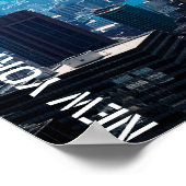 Manhattan Panorama met Empire State Building Poster (Hoek)