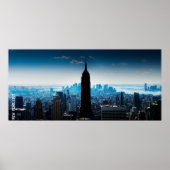 Manhattan Panorama met Empire State Building Poster (Voorkant)