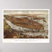 Manhattan (Parsons & Atwater) 1875, BigMapBlog.com Poster (Voorkant)