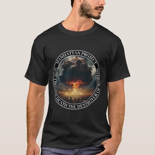 Manhattan Project atoombom atoompaddenstoel T-shirt (Voorkant)