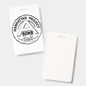 Manhattan Project Badge (Voor- en achterkant)