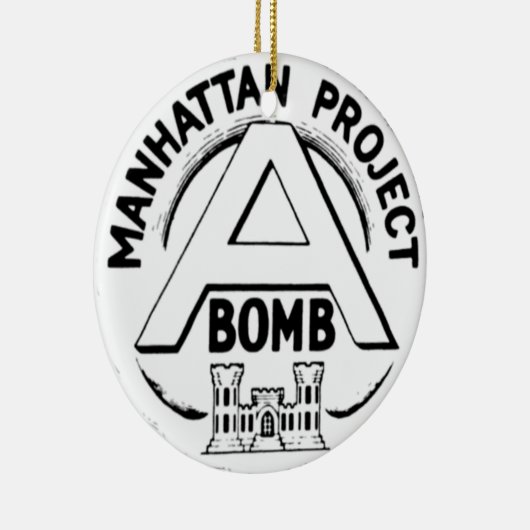 Manhattan Project Badge Keramisch Ornament (Rechts)