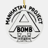 Manhattan Project Badge Keramisch Ornament (Voorkant)