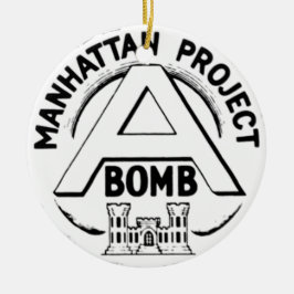 Manhattan Project Badge Keramisch Ornament