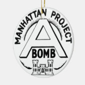 Manhattan Project Badge Keramisch Ornament (Links)