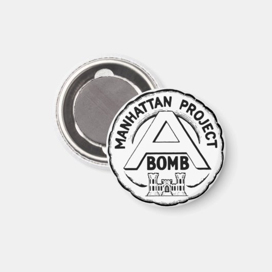 Manhattan Project Badge Magneet (Voorkant / Achterkant)