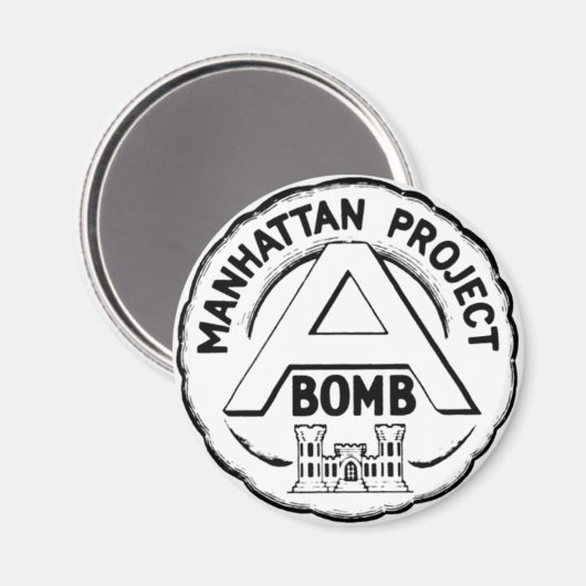 Manhattan Project Badge Magneet (Voorkant / Achterkant)