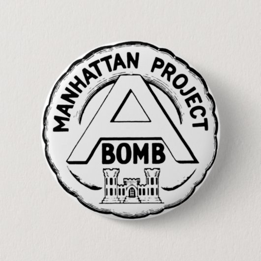 Manhattan Project Badge Ronde Button 5,7 Cm (Voorkant)