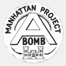 Manhattan Project Badge Ronde Sticker