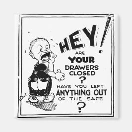 Manhattan Project Secrecy-waarschuwing Magneet