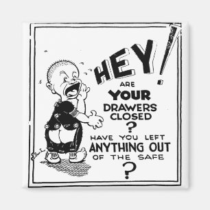 Manhattan Project Secrecy-waarschuwing Magneet