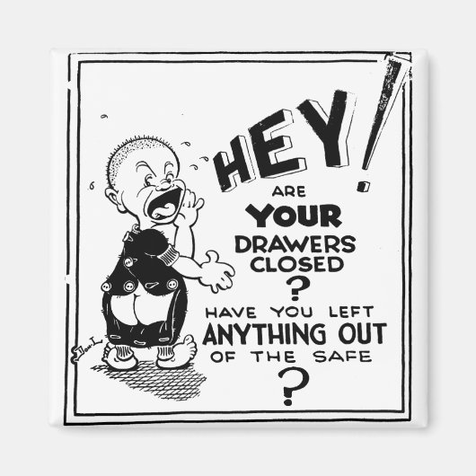 Manhattan Project Secrecy-waarschuwing Magneet (Voorkant)