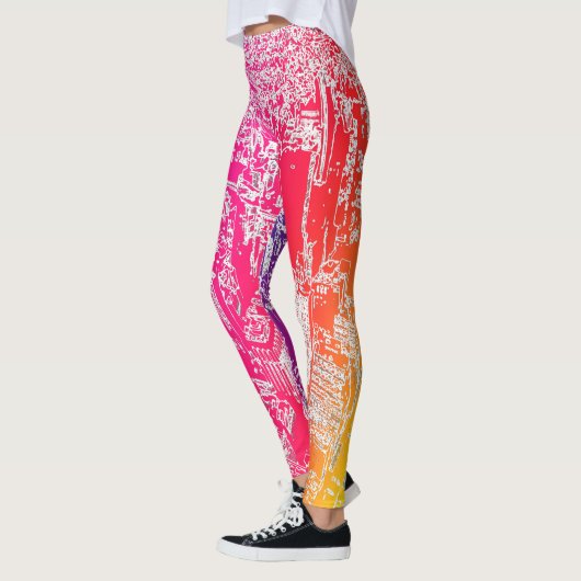 Manhattan-regenboog Leggings (Links)