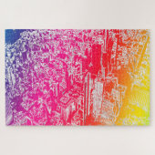 Manhattan-regenboog Legpuzzel (Horizontaal)