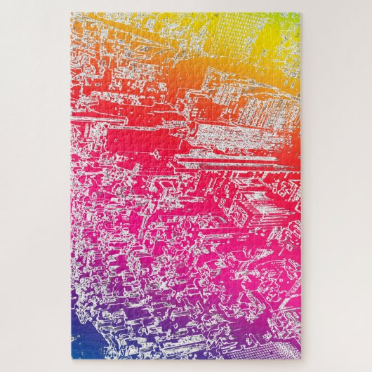 Manhattan-regenboog Legpuzzel (Verticaal)