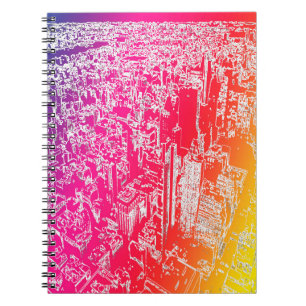 Manhattan-regenboog Notitieboek