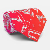 Manhattan-regenboog Stropdas (Opgerold)