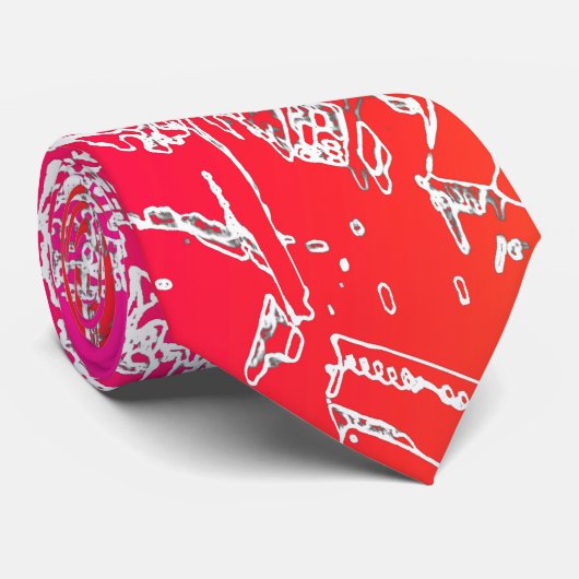 Manhattan-regenboog Stropdas (Opgerold)