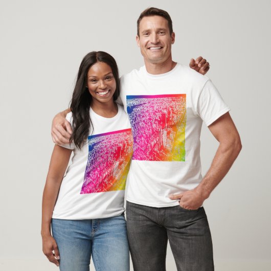 Manhattan-regenboog T-shirt (Unisex)