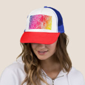 Manhattan-regenboog Trucker Pet (In situ)